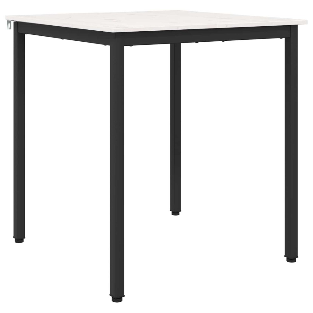vidaXL Τραπεζαρία Λευκό 70 x 70 x 75 cm Στερεά ξυλεία πεύκου