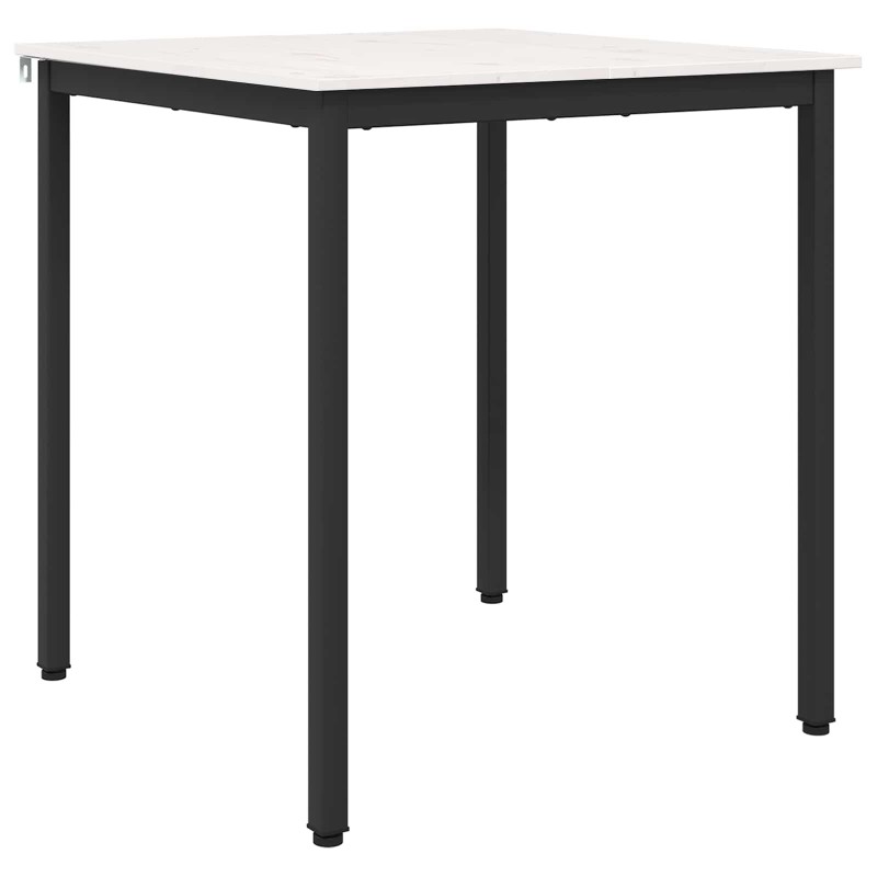 vidaXL Τραπεζαρία Λευκό 70 x 70 x 75 cm Στερεά ξυλεία πεύκου