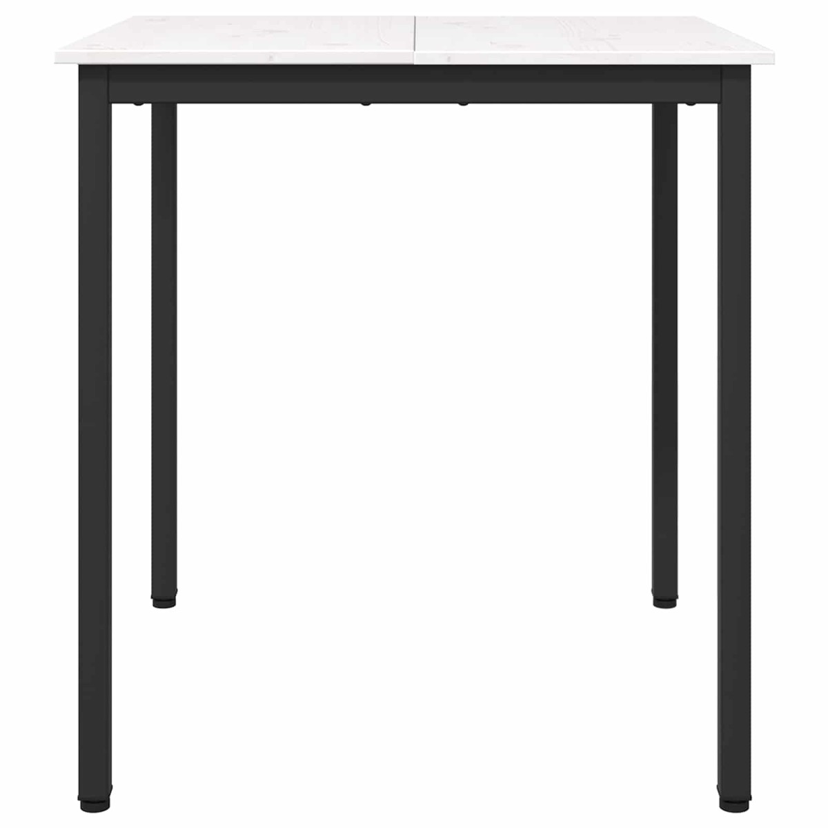 vidaXL Τραπεζαρία Λευκό 70 x 70 x 75 cm Στερεά ξυλεία πεύκου