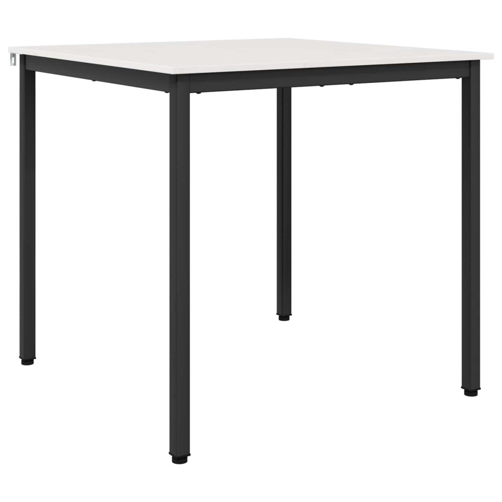 vidaXL Τραπεζαρία Λευκό 80 x 80 x 75 cm Στερεά ξυλεία πεύκου