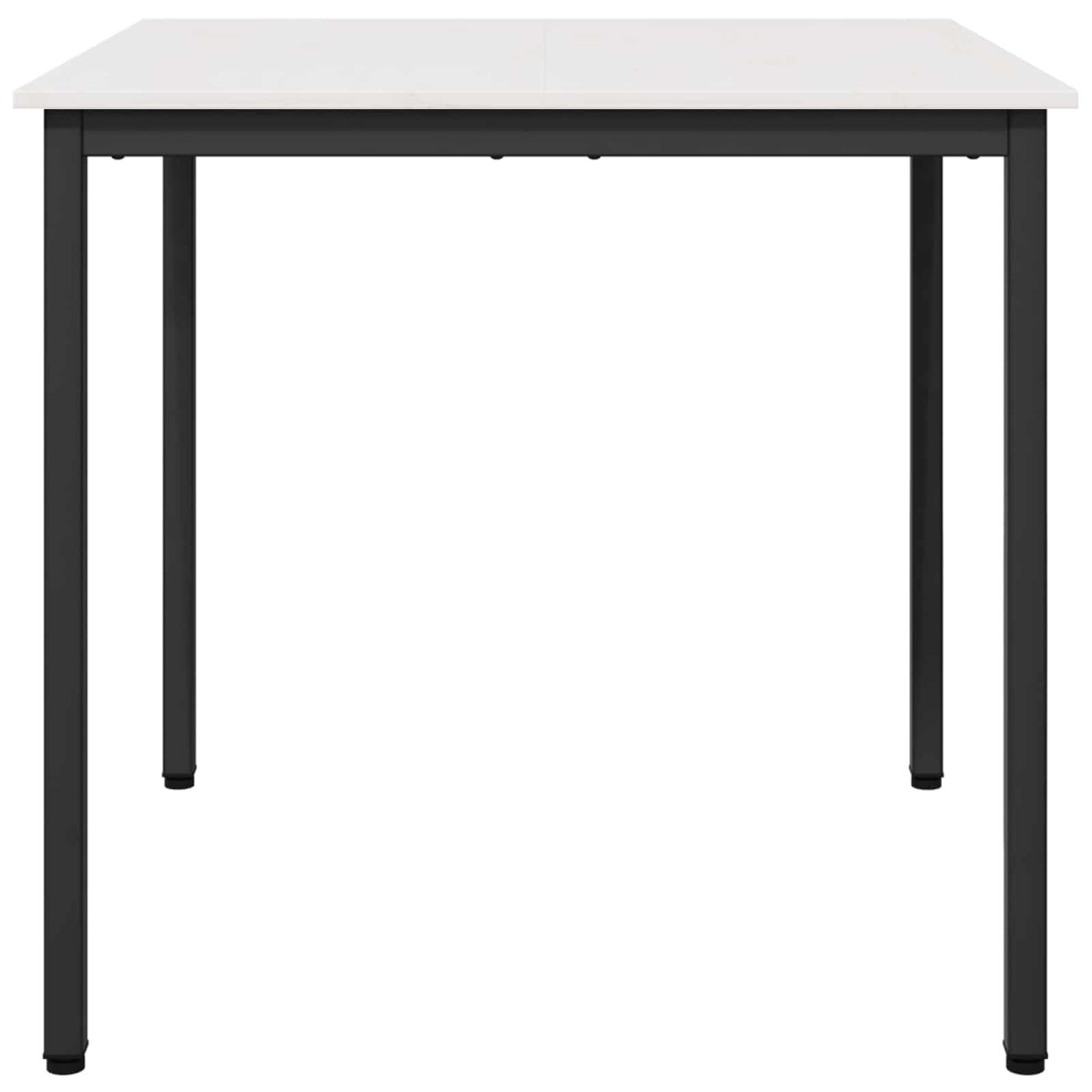 vidaXL Τραπεζαρία Λευκό 80 x 80 x 75 cm Στερεά ξυλεία πεύκου