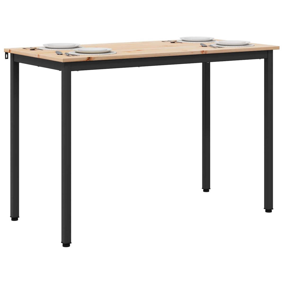 vidaXL Τραπεζαρία Φυσικό 110 x 55 x 75 cm Στερεά ξυλεία πεύκου