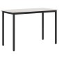 vidaXL Τραπεζαρία Λευκό 110 x 55 x 75 cm Στερεά ξυλεία πεύκου