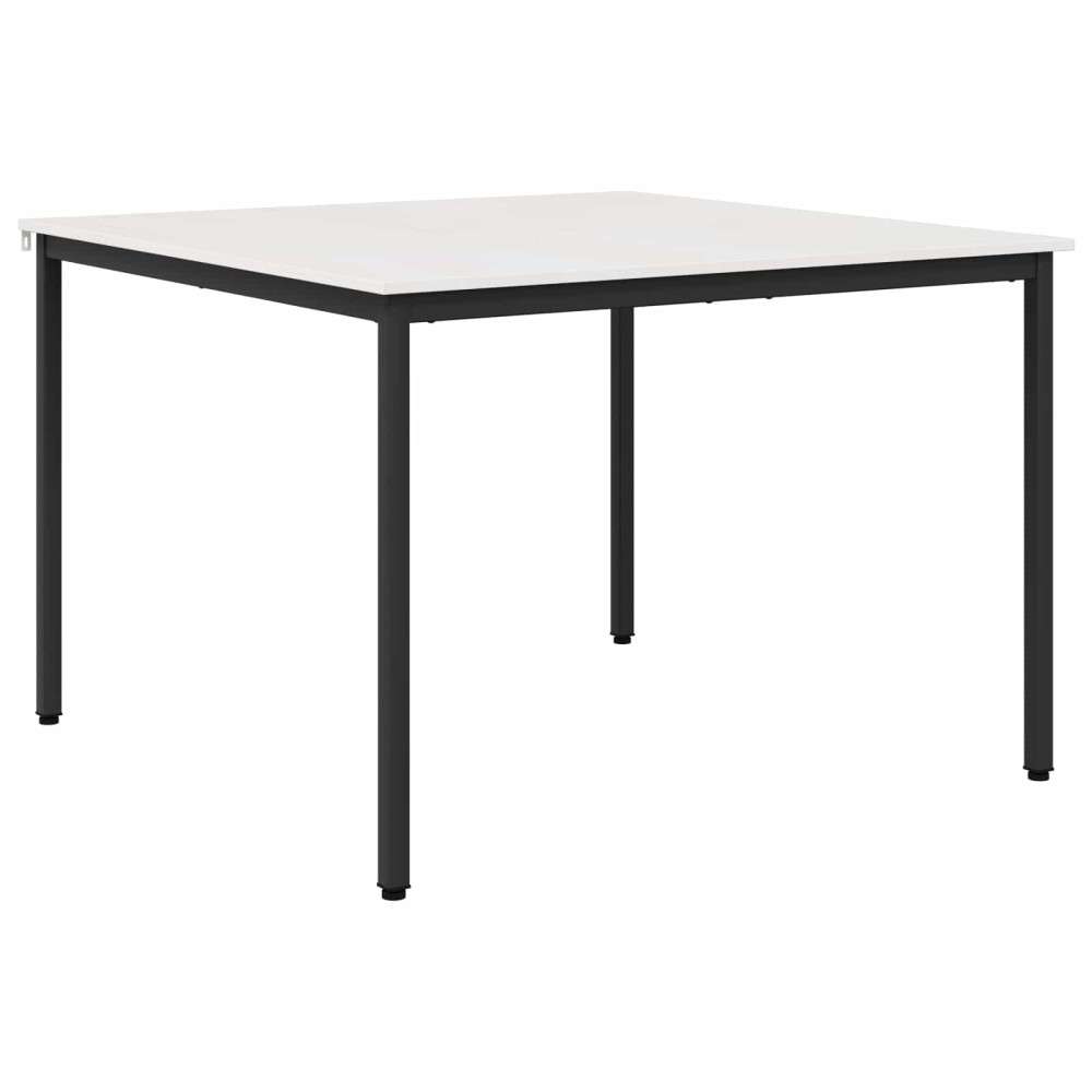 vidaXL Τραπεζαρία Λευκό 110 x 110 x 75 cm Στερεά ξυλεία πεύκου