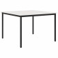 vidaXL Τραπεζαρία Λευκό 110 x 110 x 75 cm Στερεά ξυλεία πεύκου