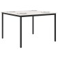 vidaXL Τραπεζαρία Λευκό 110 x 110 x 75 cm Στερεά ξυλεία πεύκου