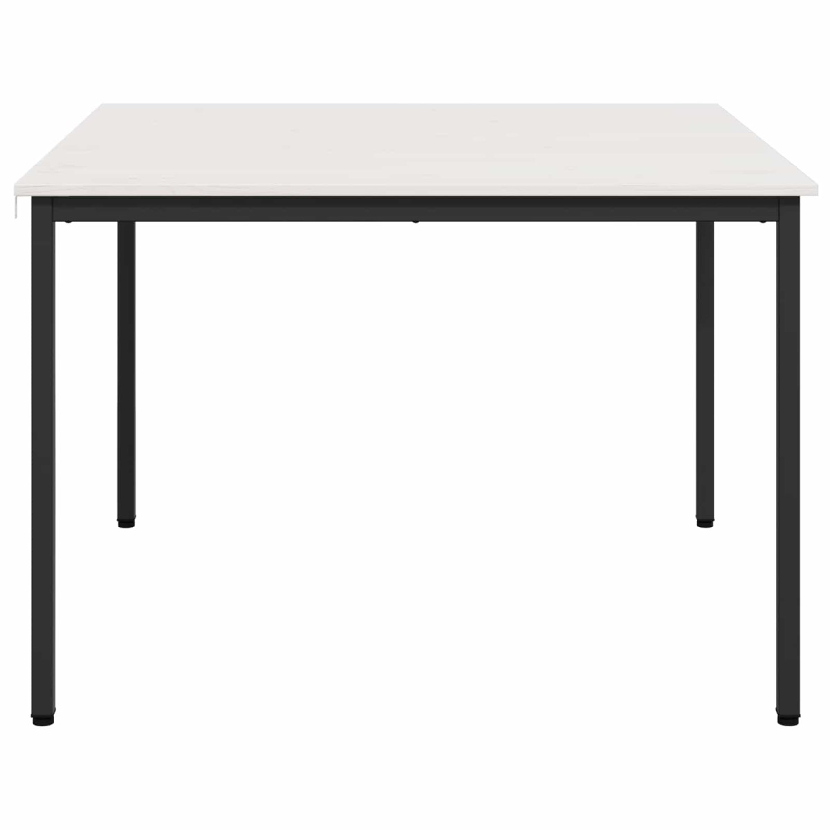 vidaXL Τραπεζαρία Λευκό 110 x 110 x 75 cm Στερεά ξυλεία πεύκου