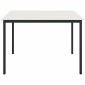 vidaXL Τραπεζαρία Λευκό 110 x 110 x 75 cm Στερεά ξυλεία πεύκου