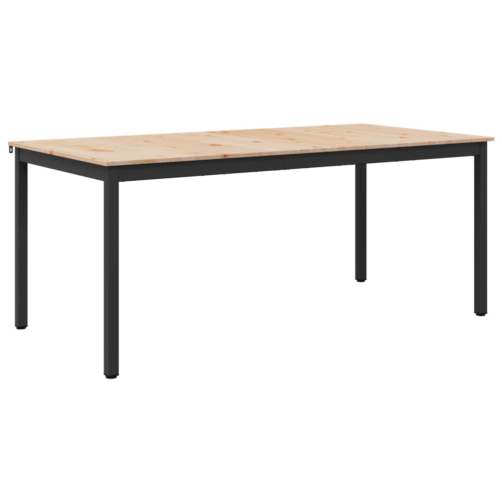 vidaXL Τραπεζαρία Φυσικό 140 x 80 x 75 cm Στερεά ξυλεία πεύκου