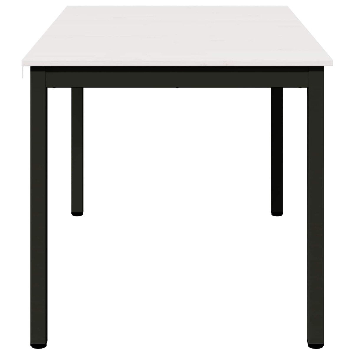 vidaXL Τραπεζαρία Λευκό 140 x 80 x 75 cm Στερεά ξυλεία πεύκου