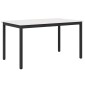 vidaXL Τραπεζαρία Λευκό 150 x 90 x 75 cm Στερεά ξυλεία πεύκου