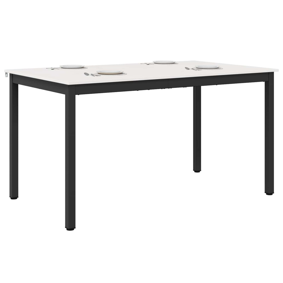 vidaXL Τραπεζαρία Λευκό 150 x 90 x 75 cm Στερεά ξυλεία πεύκου