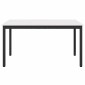 vidaXL Τραπεζαρία Λευκό 150 x 90 x 75 cm Στερεά ξυλεία πεύκου