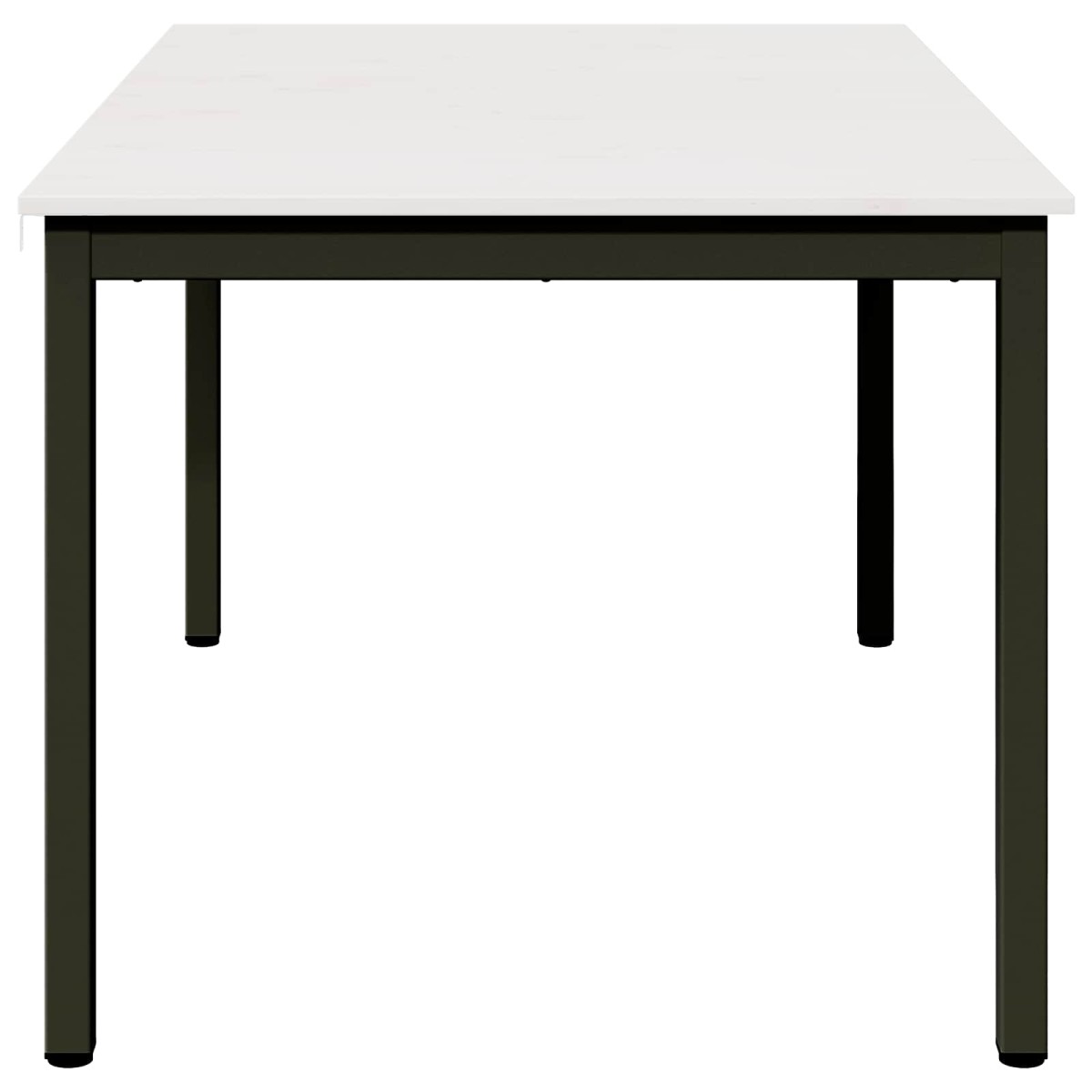 vidaXL Τραπεζαρία Λευκό 150 x 90 x 75 cm Στερεά ξυλεία πεύκου
