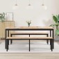 vidaXL Τραπεζαρία Φυσικό 180 x 90 x 75 cm Στερεά ξυλεία πεύκου
