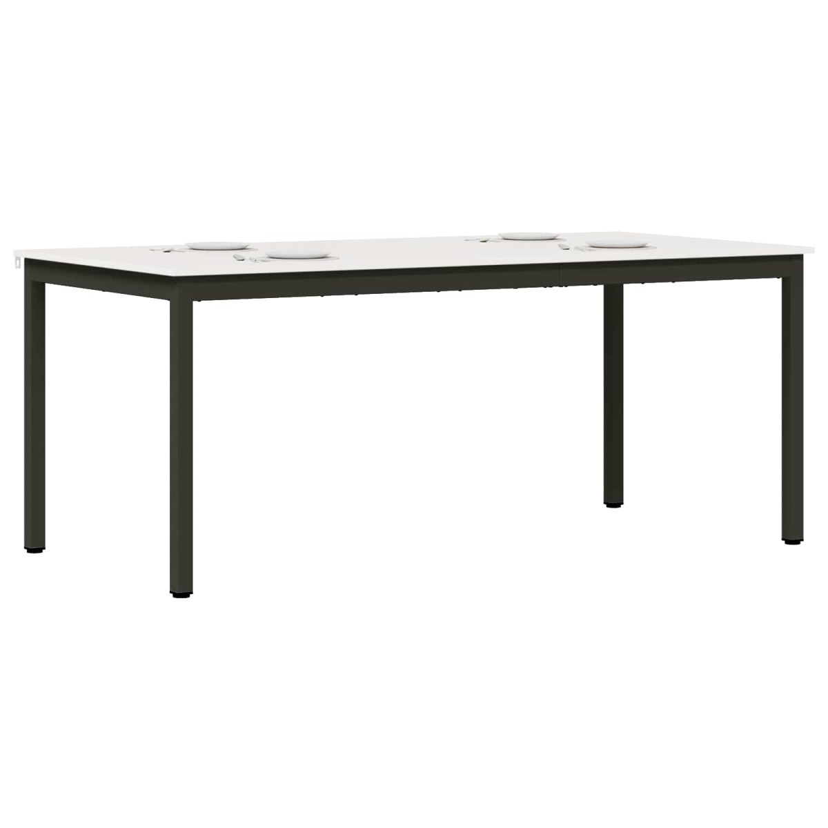 vidaXL Τραπεζαρία Λευκό 180 x 90 x 75 cm Στερεά ξυλεία πεύκου