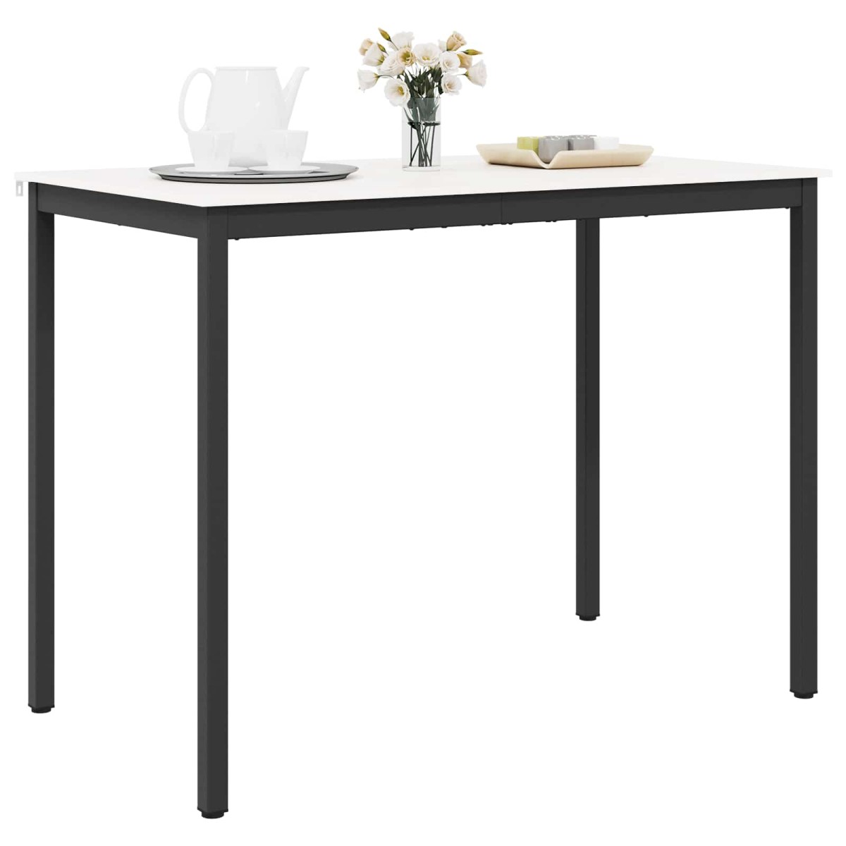 vidaXL Τραπέζι μπαρ Λευκό 140 x 80 x 105 εκ. Στερεά ξυλεία πεύκου