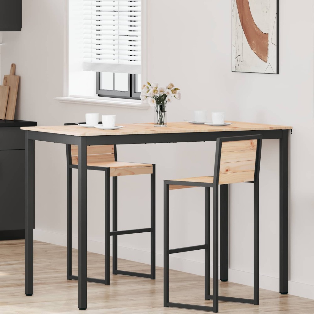 vidaXL Τραπέζι μπαρ Φυσικό 150 x 80 x 105 εκ. Στερεά ξυλεία πεύκου