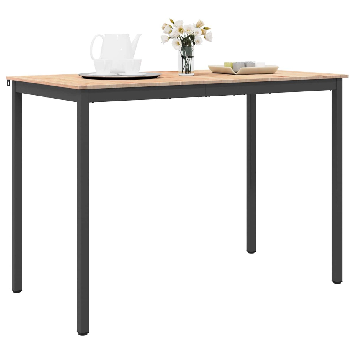 vidaXL Τραπέζι μπαρ Φυσικό 150 x 80 x 105 εκ. Στερεά ξυλεία πεύκου