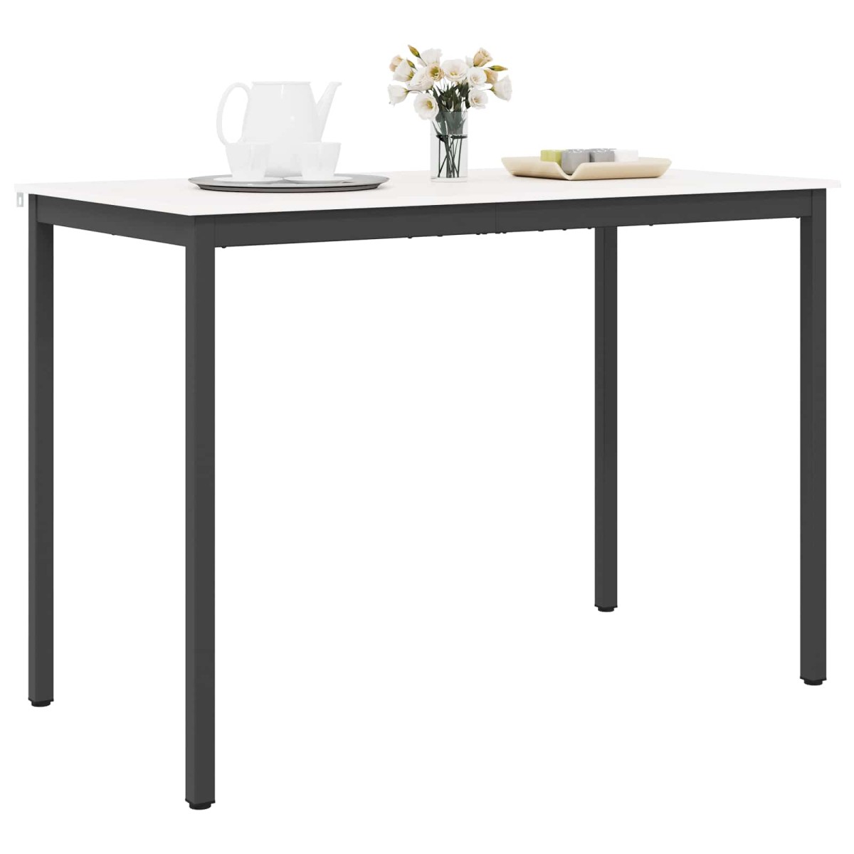 vidaXL Τραπέζι μπαρ Λευκό 150 x 80 x 105 εκ. Στερεά ξυλεία πεύκου