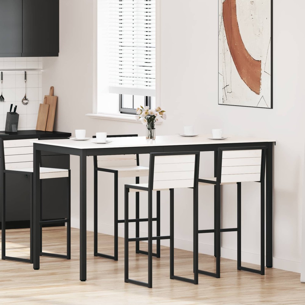 vidaXL Τραπέζι μπαρ Λευκό 180 x 90 x 105 εκ. Στερεά ξυλεία πεύκου