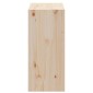 vidaXL Ράφι Κρασιού 2 τεμ. Φυσικό 56 x 25 x 56 cm Στερεά ξυλεία πεύκου