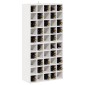 vidaXL Ράφι Κρασιού 2 τεμ. Λευκό 56 x 25 x 56 cm Στερεά ξυλεία πεύκου