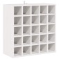 vidaXL Ράφι Κρασιού 2 τεμ. Λευκό 56 x 25 x 56 cm Στερεά ξυλεία πεύκου