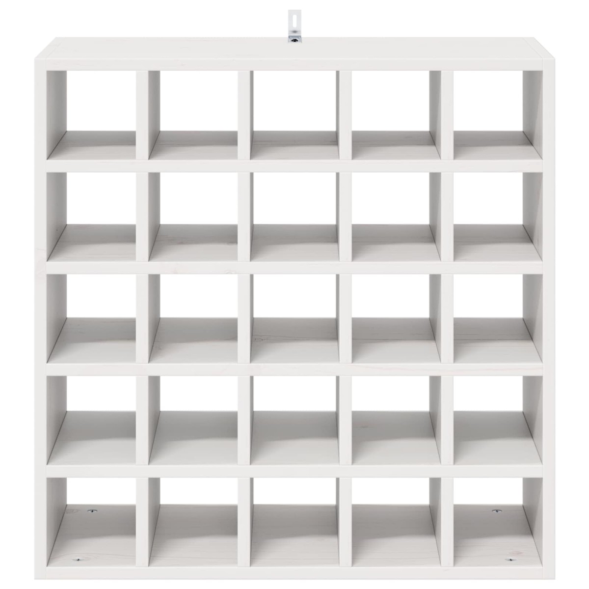 vidaXL Ράφι Κρασιού 2 τεμ. Λευκό 56 x 25 x 56 cm Στερεά ξυλεία πεύκου