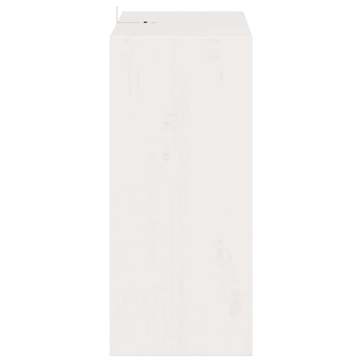 vidaXL Ράφι Κρασιού 2 τεμ. Λευκό 56 x 25 x 56 cm Στερεά ξυλεία πεύκου