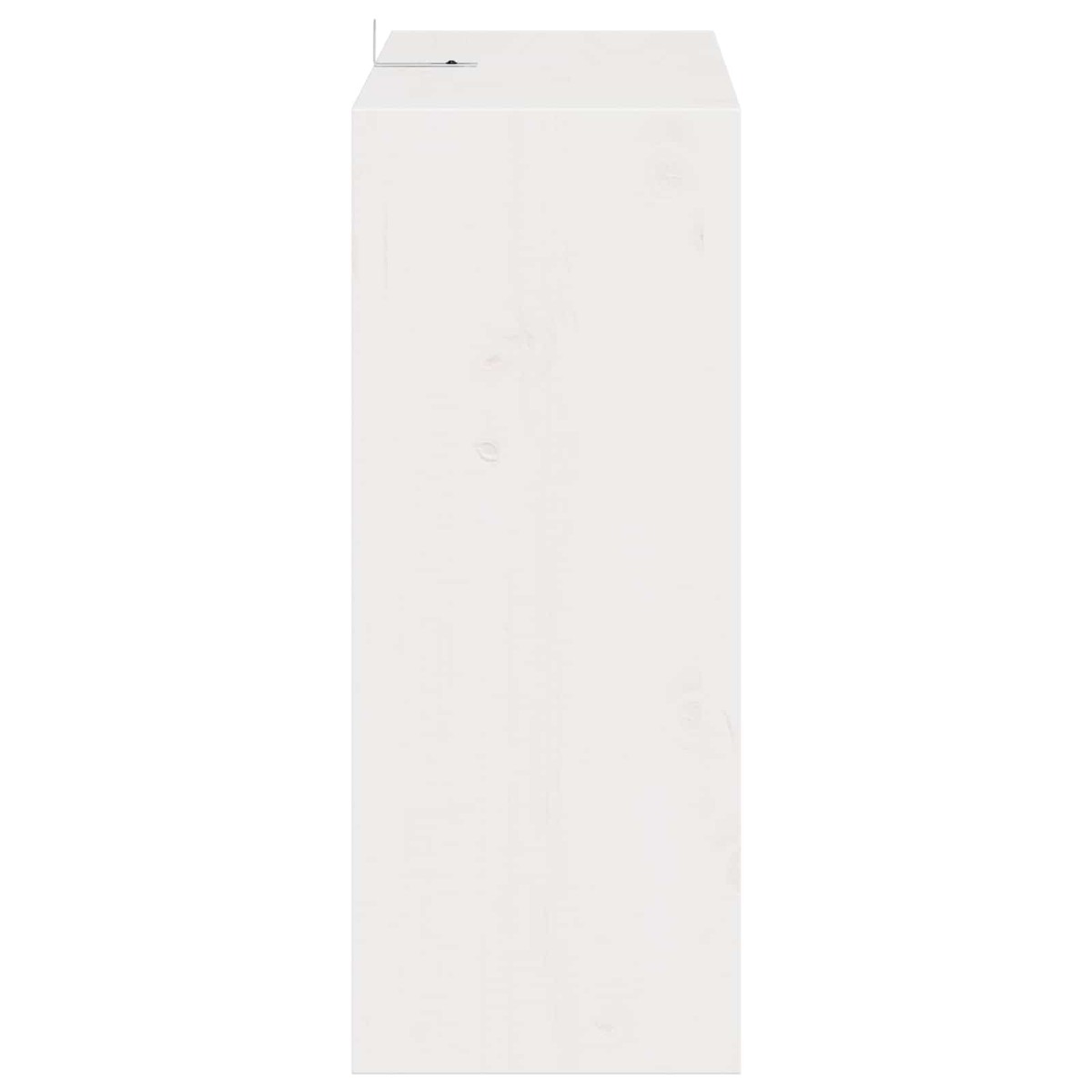 vidaXL Ράφι Κρασιού 2 τεμ. Λευκό 62 x 25 x 62 cm Στερεά ξυλεία πεύκου