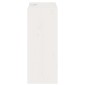 vidaXL Ράφι Κρασιού 2 τεμ. Λευκό 62 x 25 x 62 cm Στερεά ξυλεία πεύκου