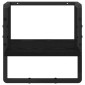vidaXL Ράφι Τοίχου Επιτοίχιο Μαύρη Οξυά 30 x 25 x 30 cm
