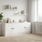vidaXL Ντουλάπα Αποθήκευσης για Κρεβάτι σε Loft 2 τμχ. Λευκό