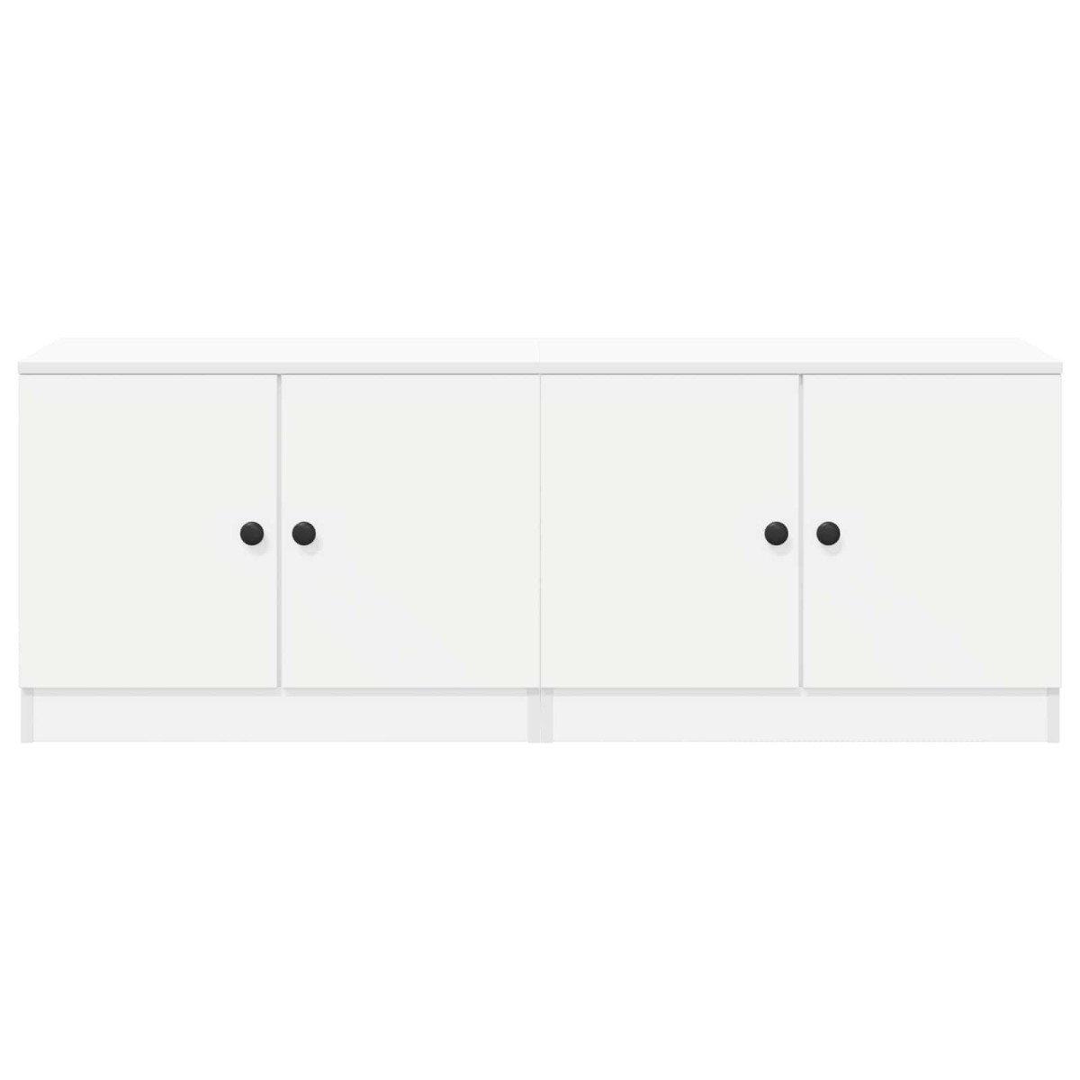 vidaXL Ντουλάπα Αποθήκευσης για Κρεβάτι σε Loft 2 τμχ. Λευκό