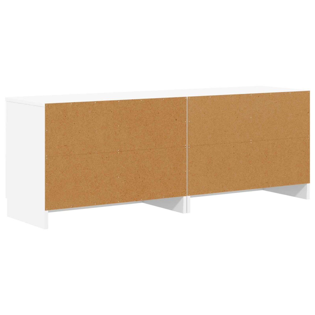 vidaXL Ντουλάπα Αποθήκευσης για Κρεβάτι σε Loft 2 τμχ. Λευκό