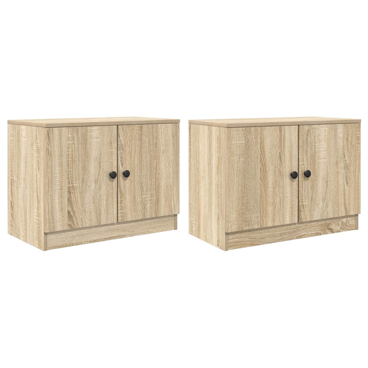 vidaXL Ντουλάπα Αποθήκευσης για Κρεβάτι σε Loft 2 τμχ. Sonoma Δρυς