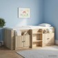 vidaXL Ντουλάπα Αποθήκευσης για Κρεβάτι σε Loft 2 τμχ. Sonoma Δρυς