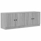 vidaXL Ντουλάπα Αποθήκευσης για Κρεβάτι σε Loft 2 τεμ. Γκρι Sonoma