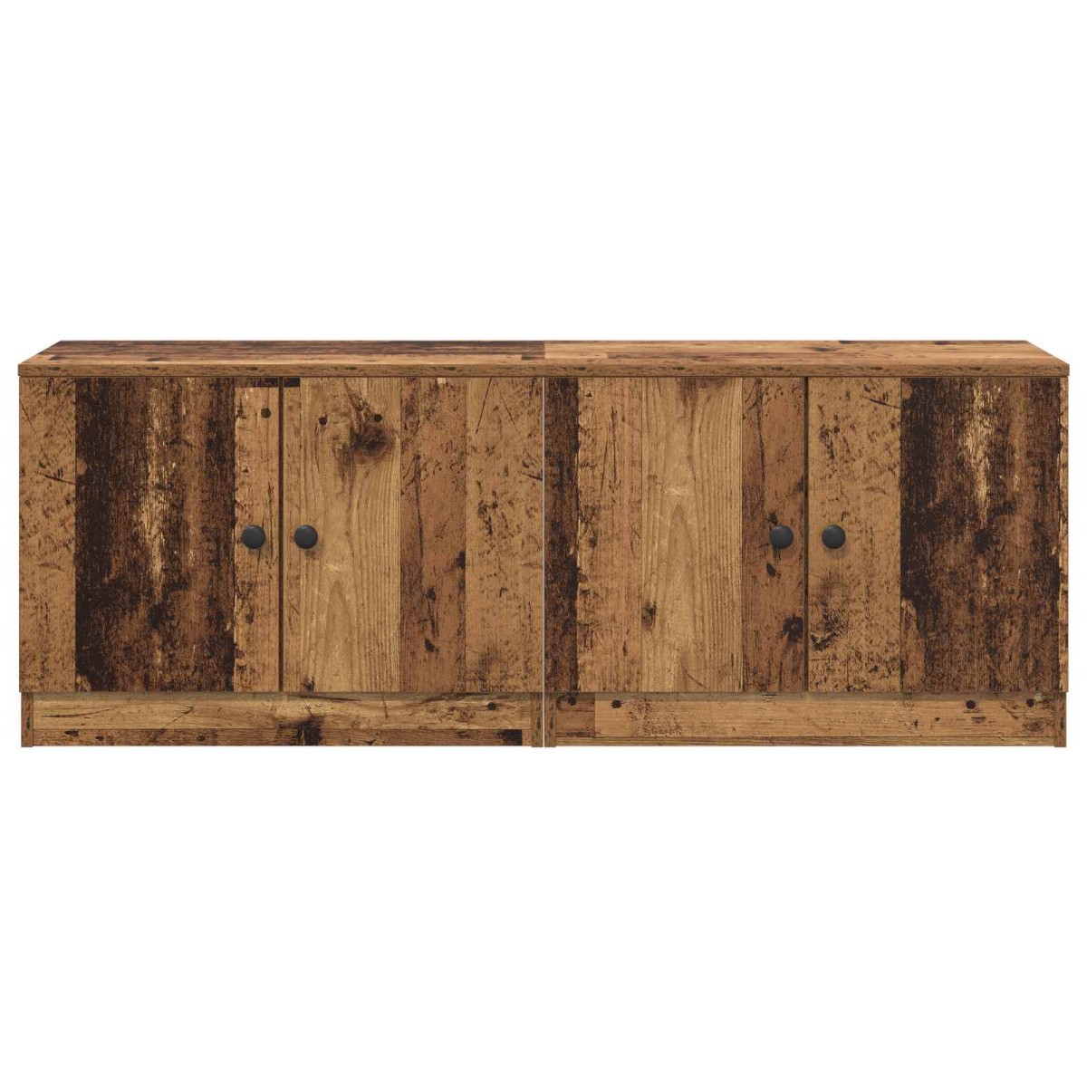 vidaXL Ντουλάπα Αποθήκευσης για Κρεβάτι σε Loft 2 τμχ. Παλαιωμένο ξύλο