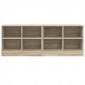 vidaXL Ντουλάπι κρεβατιού με ράφι 2 τμχ. Sonoma Δρυς 66 x 33 x 48 εκ.