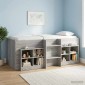 vidaXL Ντουλάπι κρεβατιού με ράφι 2 τμχ. Γκρι Sonoma 66 x 33 x 48 εκ.