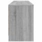 vidaXL Ντουλάπι κρεβατιού με ράφι 2 τμχ. Γκρι Sonoma 66 x 33 x 48 εκ.