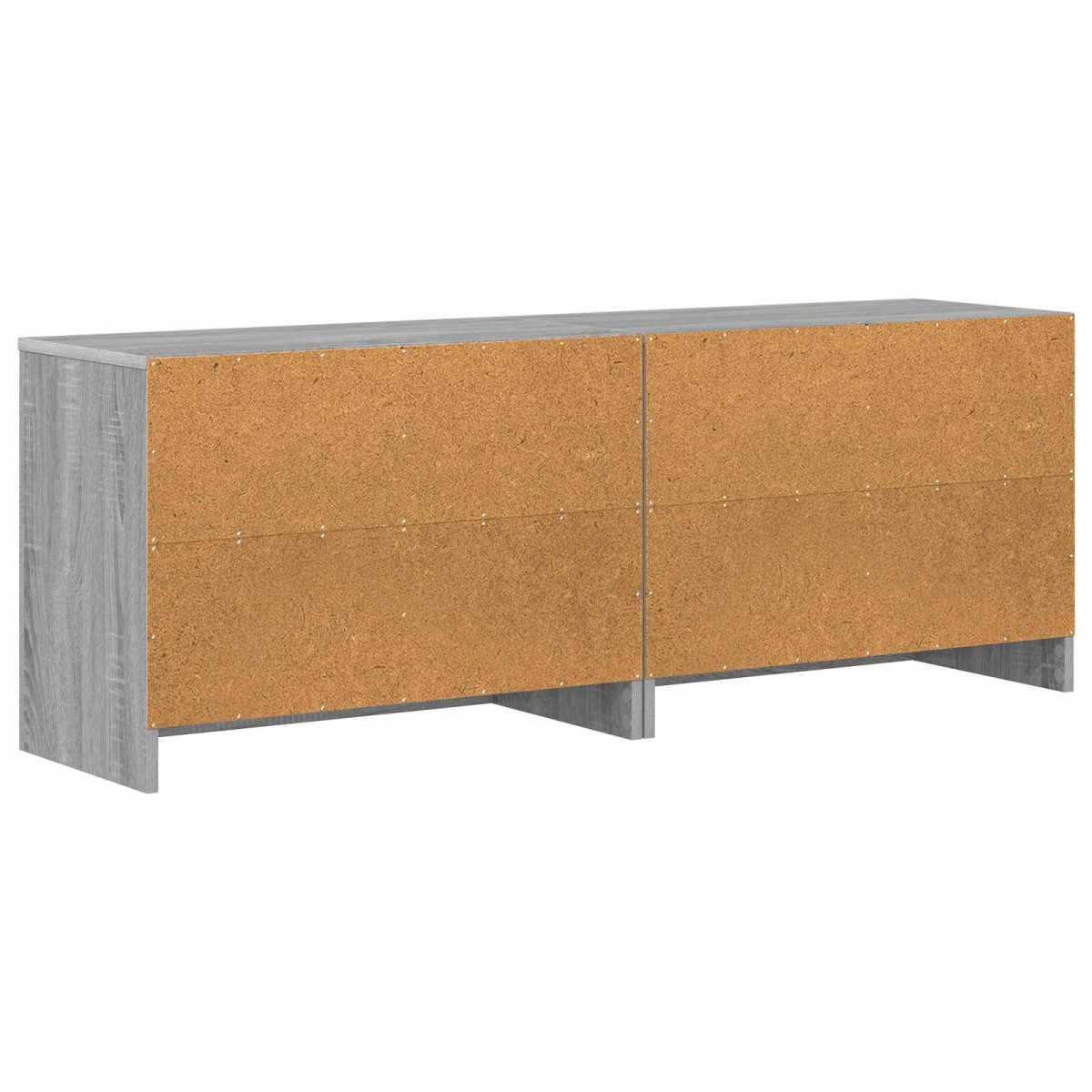 vidaXL Ντουλάπι κρεβατιού με ράφι 2 τμχ. Γκρι Sonoma 66 x 33 x 48 εκ.