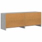 vidaXL Ντουλάπι κρεβατιού με ράφι 2 τμχ. Γκρι Sonoma 66 x 33 x 48 εκ.