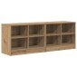 vidaXL Ντουλάπι κρεβατιού με ράφι 2 τμχ. Artisan Δρυς 66 x 33 x 48 εκ.