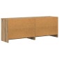 vidaXL Ντουλάπι κρεβατιού με ράφι 2 τμχ. Artisan Δρυς 66 x 33 x 48 εκ.