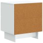 vidaXL Κομοδίνο Λευκό 43 x 34,5 x 47,5 εκ Επεξεργασμένο Ξύλο