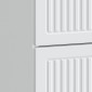 vidaXL Κομοδίνο Λευκό 43 x 34,5 x 47,5 εκ Επεξεργασμένο Ξύλο