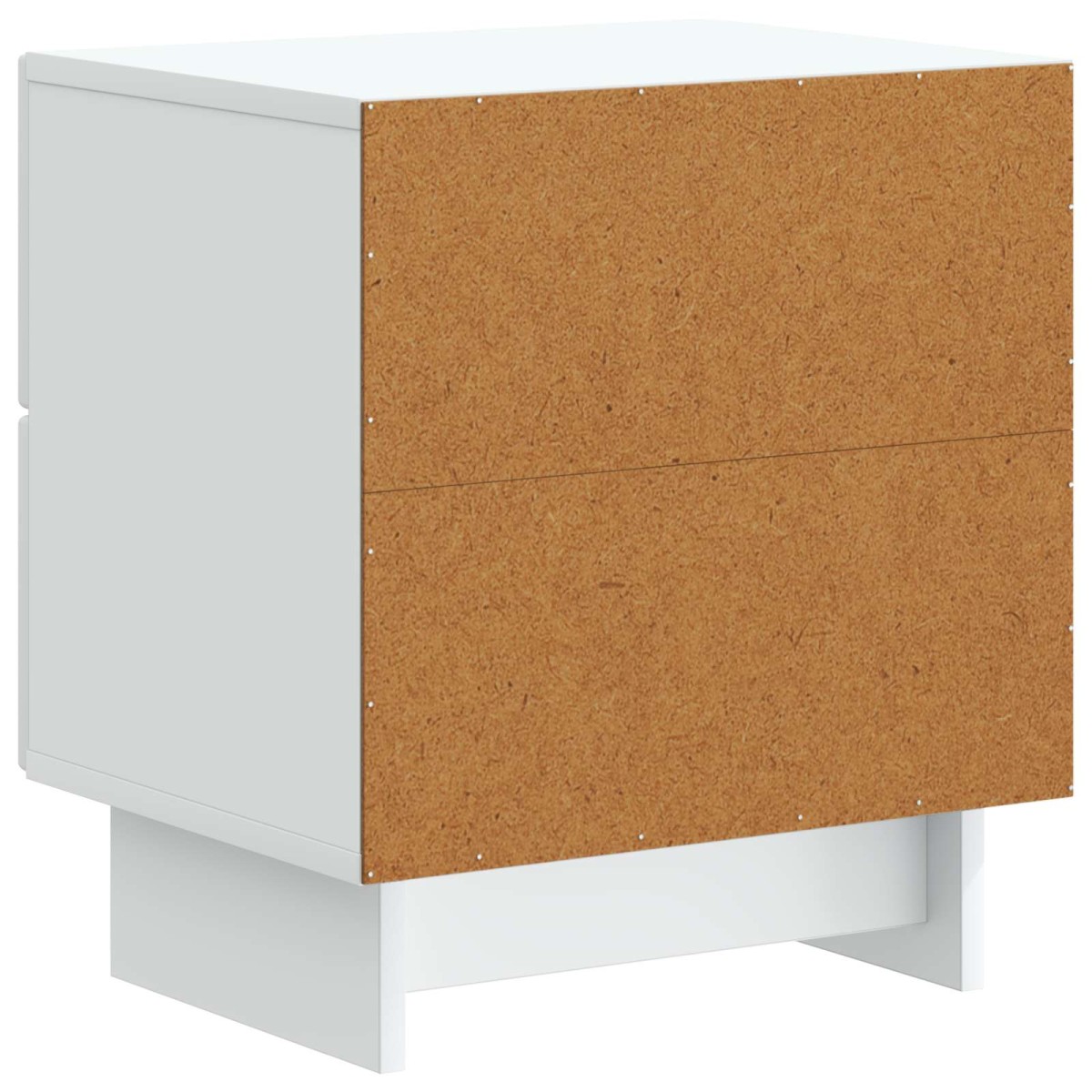vidaXL Κομοδίνο 2 τμχ. Λευκό 43 x 34,5 x 47,5 εκ Επεξεργασμένο Ξύλο